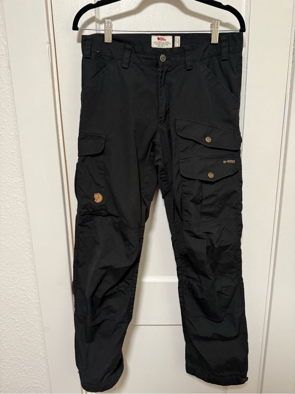 Fjallraven Black G-1000 Men’s Cargo Pants